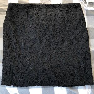 Talbots lined lace skirt